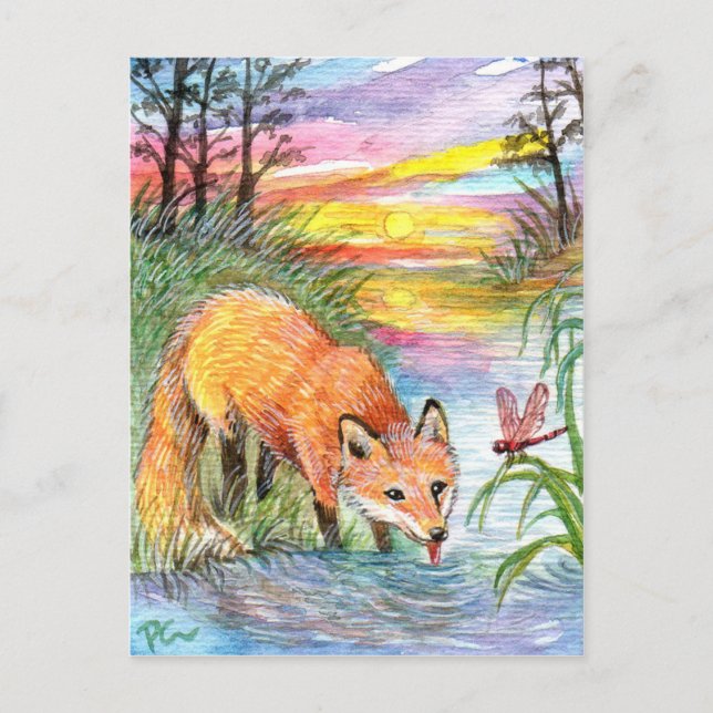 Postal Bebida Fox de Riverside (Anverso)