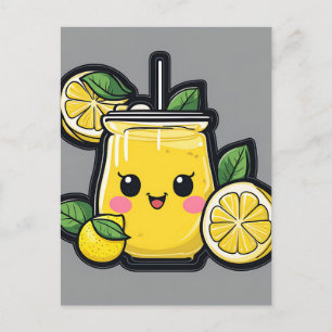 Postal Bebida refrescante de Lemonade