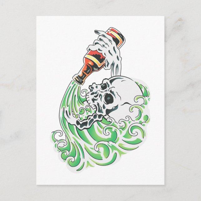 Postal Bebida Skeleton (Anverso)