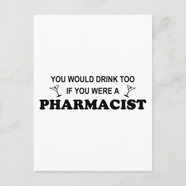 Postal Bebida también - Farmacéutico (Anverso)