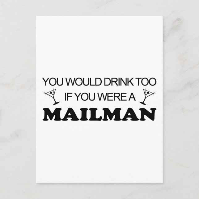 Postal Bebida también - Mailman (Anverso)