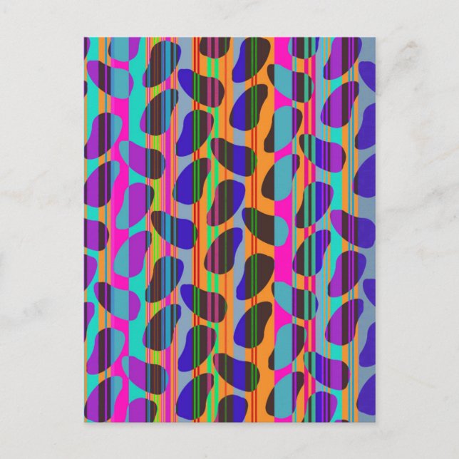 Postal Bebidas de rayas (Anverso)