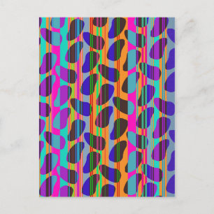 Postal Bebidas de rayas