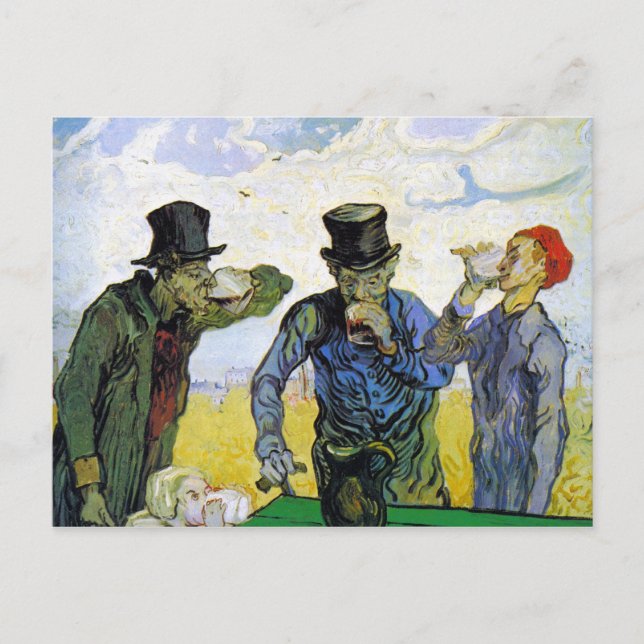 Postal Bebidas de Vincent van Gogh (Anverso)