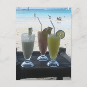 Postal Bebidas tropicales