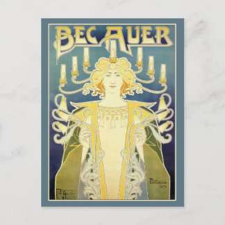 Postal Bec Auer (Azul)
