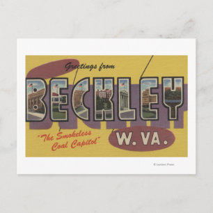 Postal Beckley, Virginia Occidental - Escenas de letras g