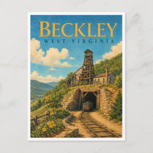 Postal Beckley West Virginia Mina de Carbón GeoSaga
