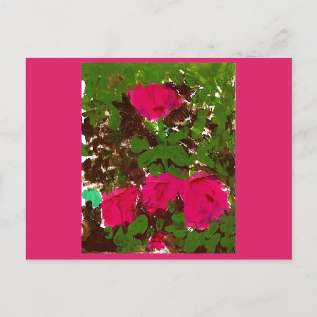 Postal Bed of Roses  (Anverso)