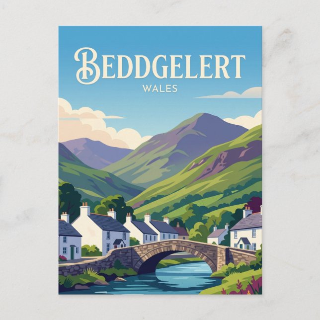 Postal Beddgelert Gales (Anverso)