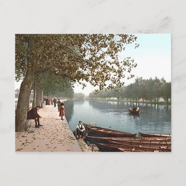 Postal Bedford, a orillas del río (Anverso)