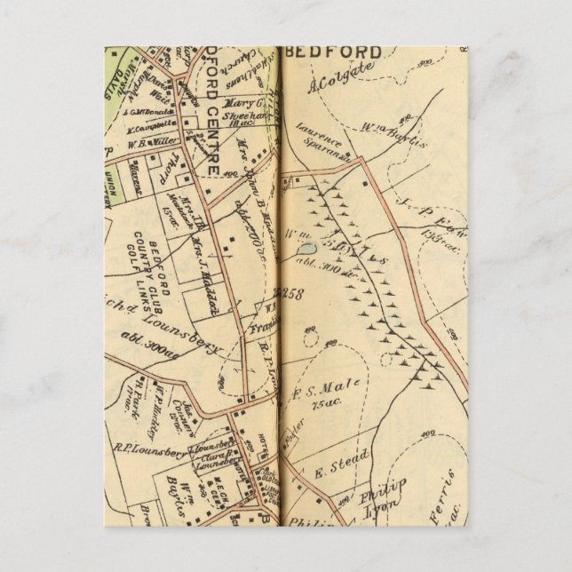 Postal Bedford, Nueva York 2 (Anverso)