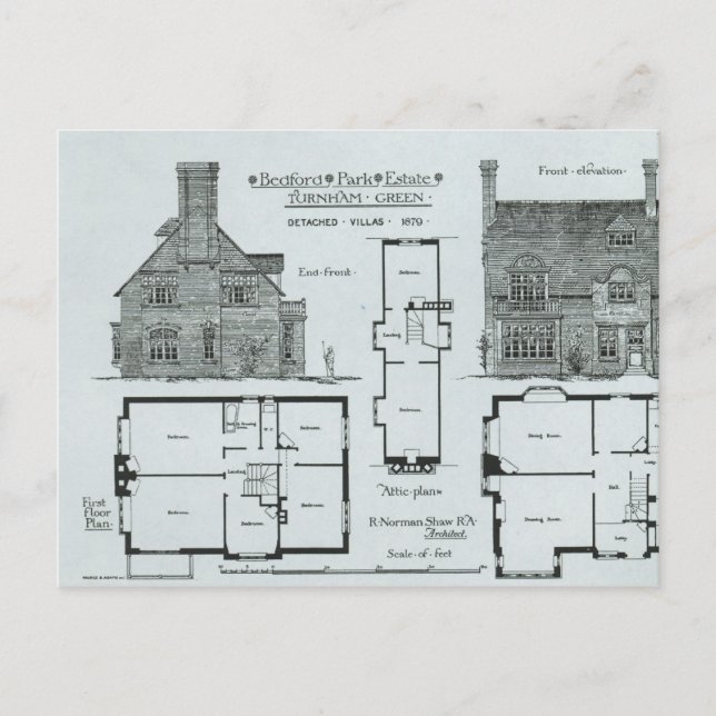Postal Bedford Park Estate (Anverso)