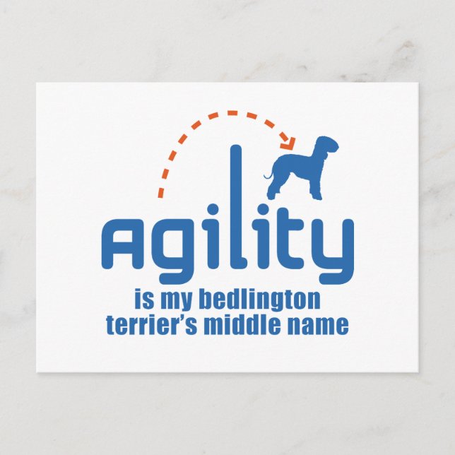 Postal Bedlington Terrier (Anverso)