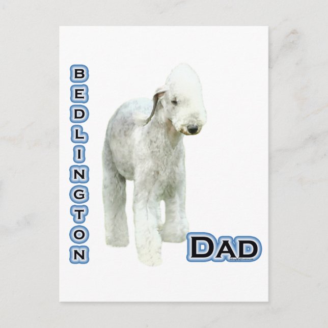 Postal Bedlington Terrier Dad 4 (Anverso)