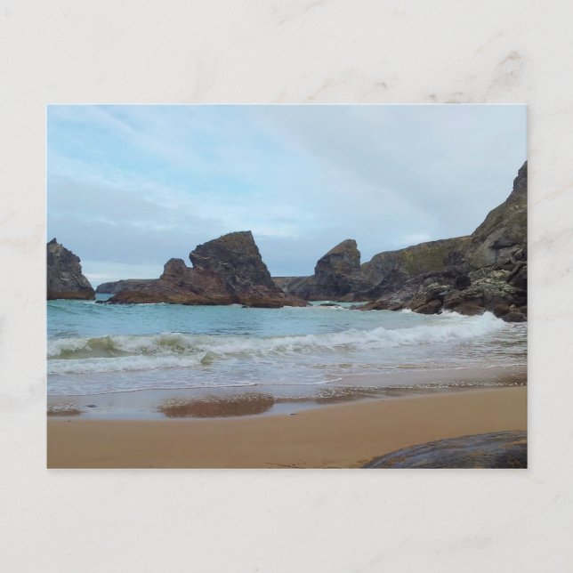 Postal Bedruthan Steps Carnewas Cornwall England (Anverso)