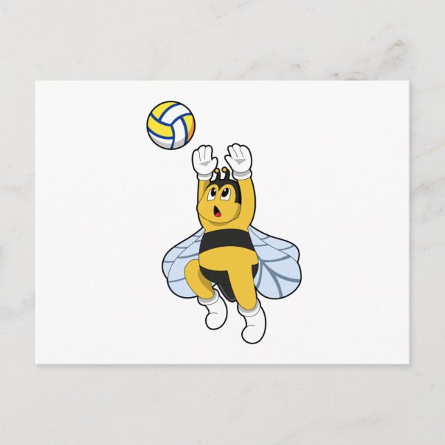 Postal Bee at Volleyball Sports (Anverso)