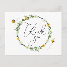 Postal Bee Baby Shower Gracias