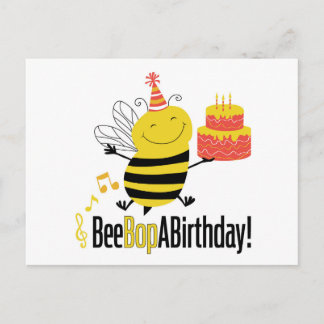 Postal Bee Bop A Cumpleaños