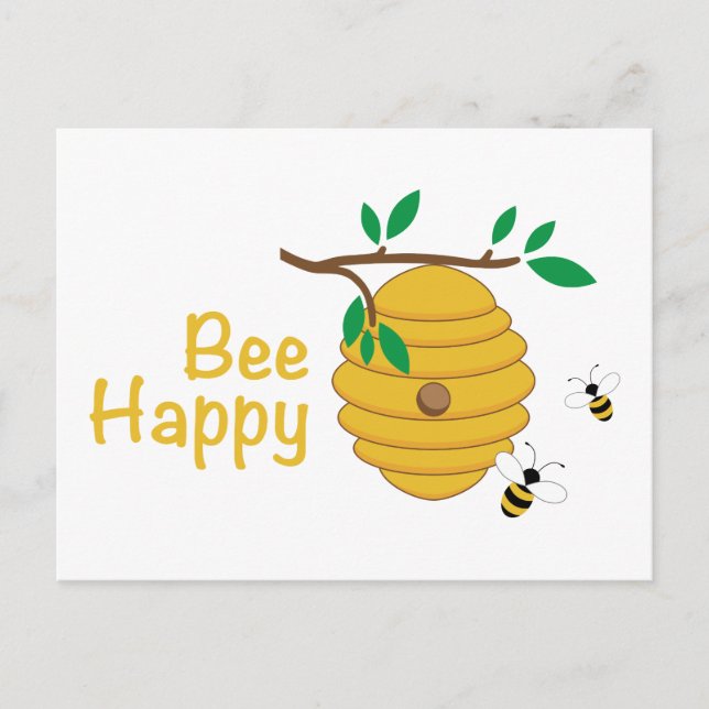Postal Bee Happy (Anverso)