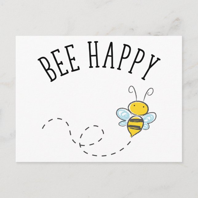 Postal Bee Happy (Anverso)