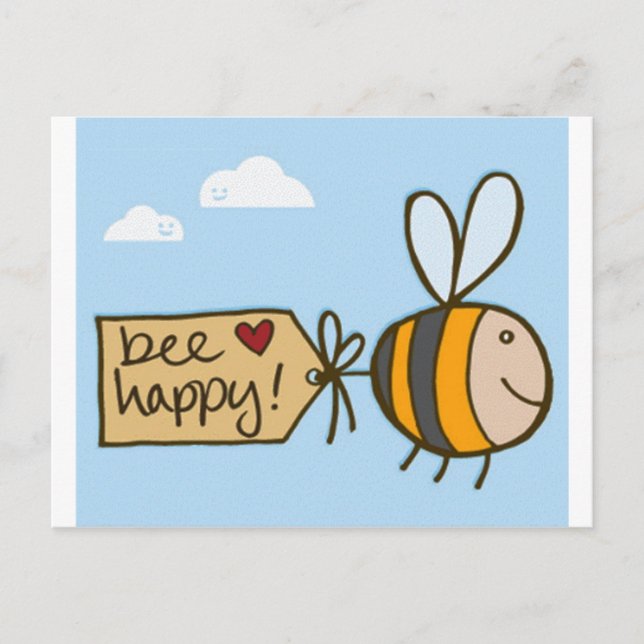 Postal Bee Happy (Anverso)