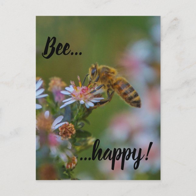 Postal Bee Happy (Anverso)