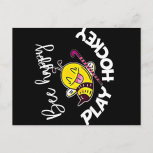Postal Bee Happy Play Hockey Bee Gifts ,I Love Bee Honey