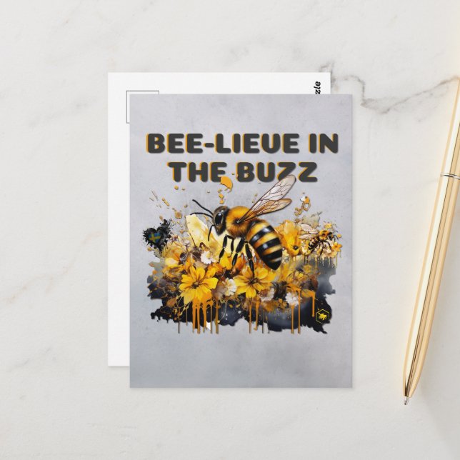 Postal Bee-lieve (Anverso/Reverso In Situ)
