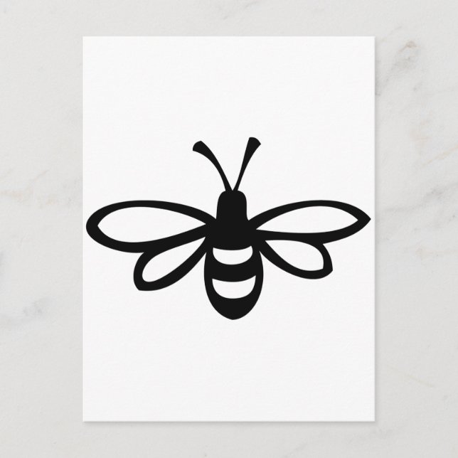 Postal Bee [negro] (Anverso)