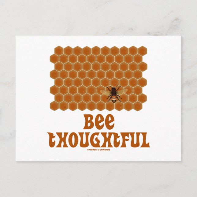 Postal Bee Thouitable (Bee On Honeycomb Background) (Anverso)
