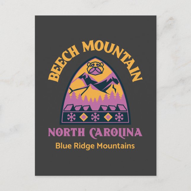 Postal Beech Mountain Carolina del Norte (Anverso)