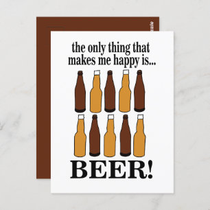 Postal Beer Bottle Funny Beer