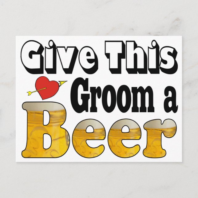 Postal Beer Groom (Anverso)