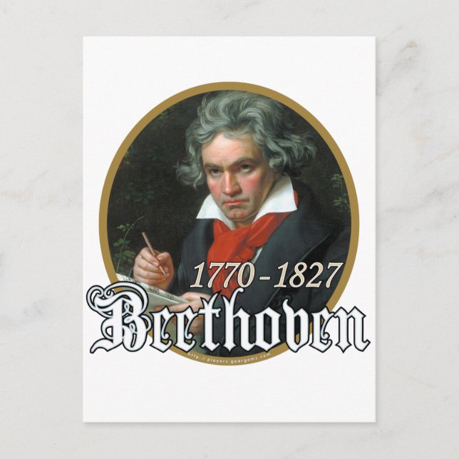 Postal Beethoven (Anverso)