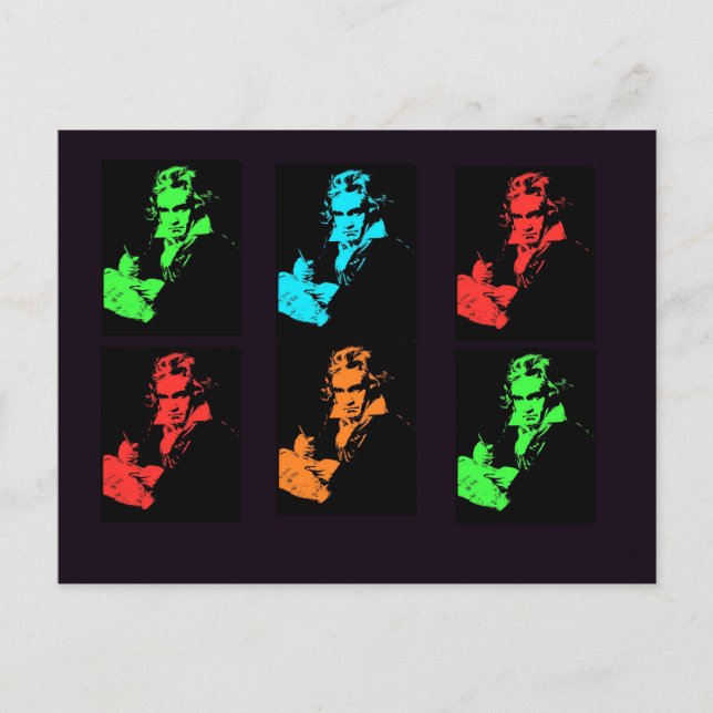 Postal Beethoven Collage (Anverso)