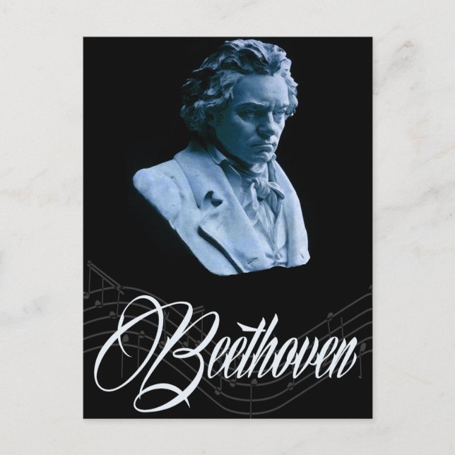 Postal Beethoven por Moonlight Postcard (Anverso)