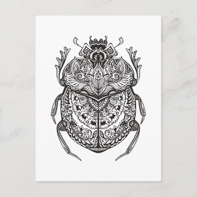 Postal Beetle Zendoodle (Anverso)