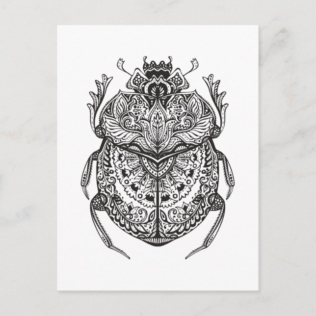 Postal Beetle Zendoodle (Anverso)