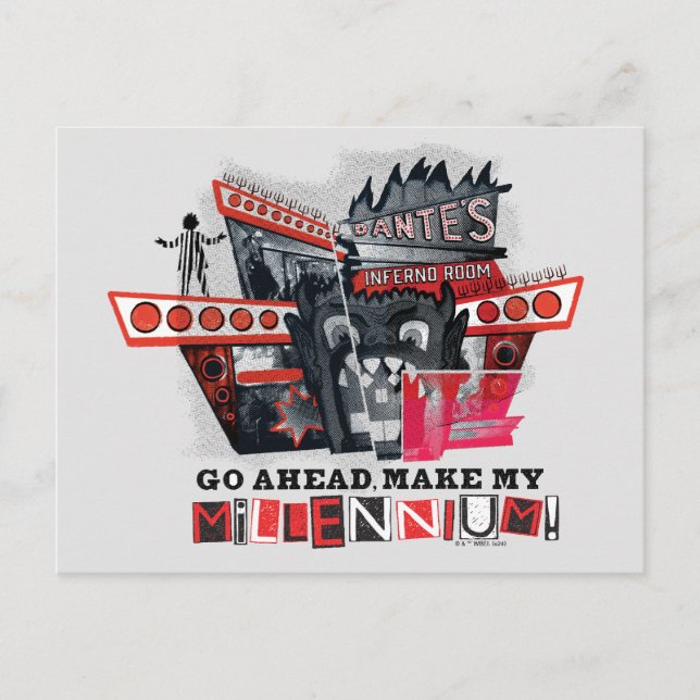 Postal Beetlejuice | Adelante, haz mi milenio (Anverso)