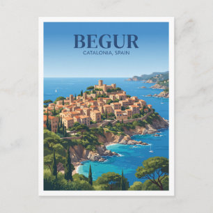 Postal Begur España Viajes