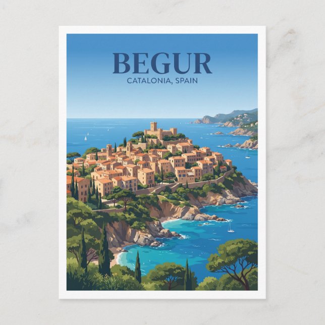 Postal Begur España Viajes (Anverso)