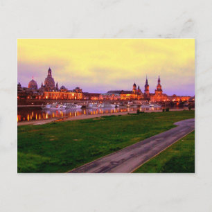 Postal Bei Nacht de Dresden