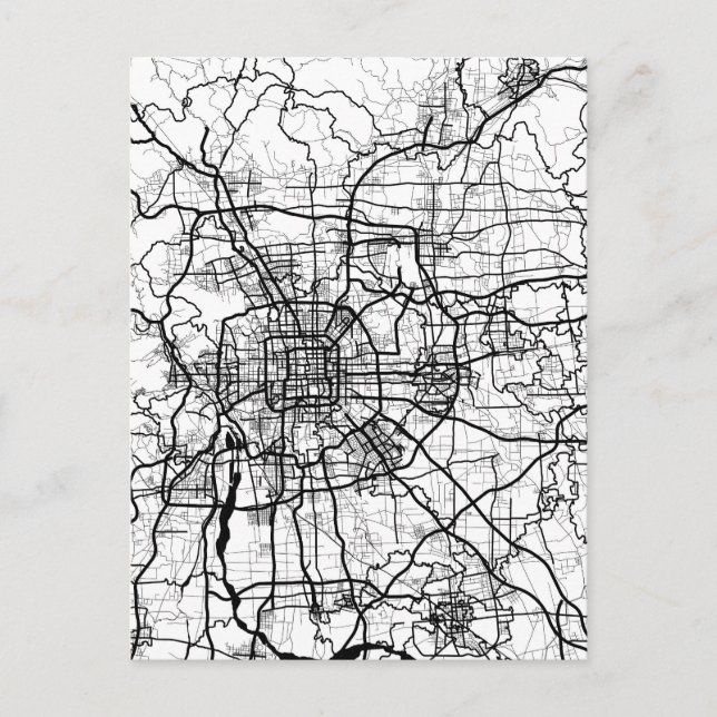Postal Beijing China Map (Anverso)