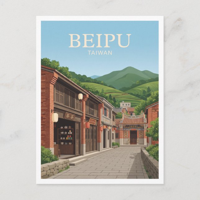 Postal Beipu Taiwán (Anverso)