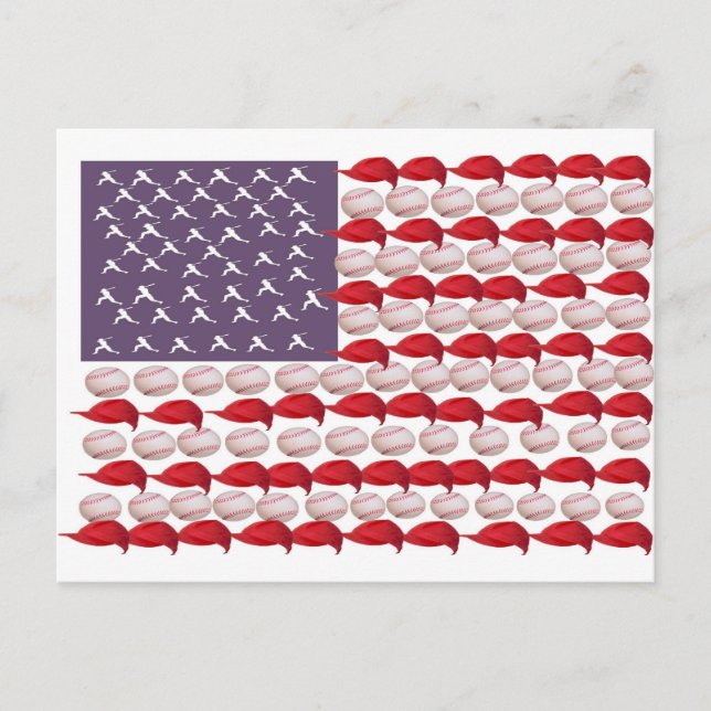 Postal Béisbol americano (Anverso)