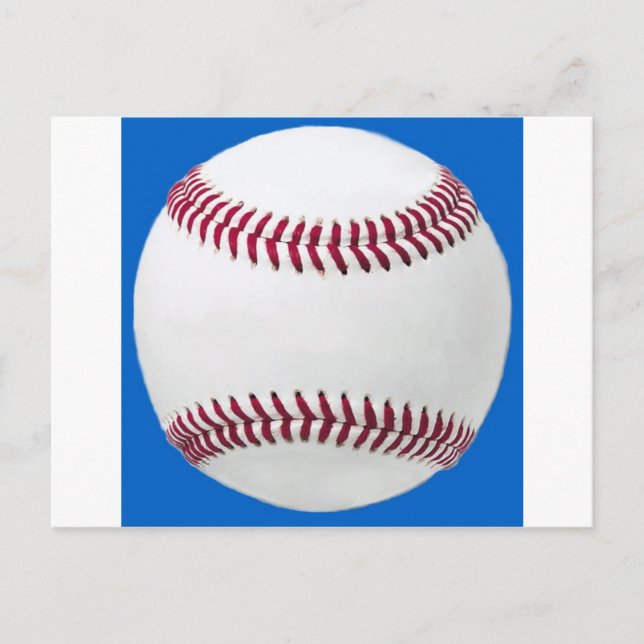 Postal Béisbol azul (Anverso)