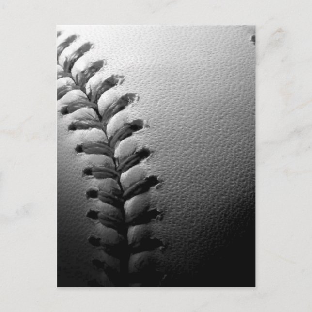 Postal Béisbol blanco y negro (Anverso)
