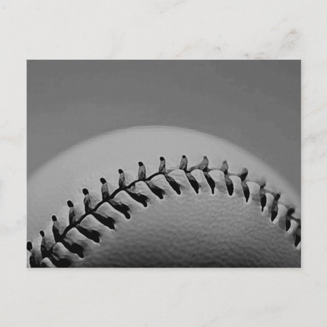 Postal Béisbol blanco y negro (Anverso)