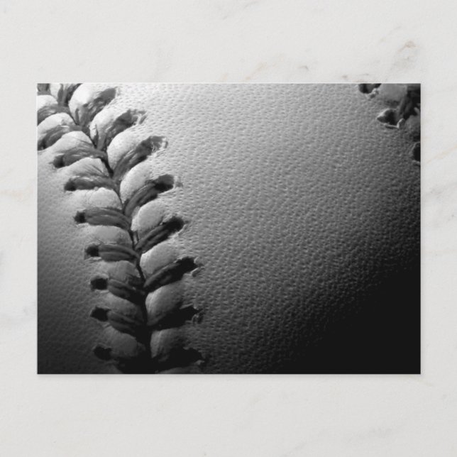 Postal Béisbol blanco y negro (Anverso)